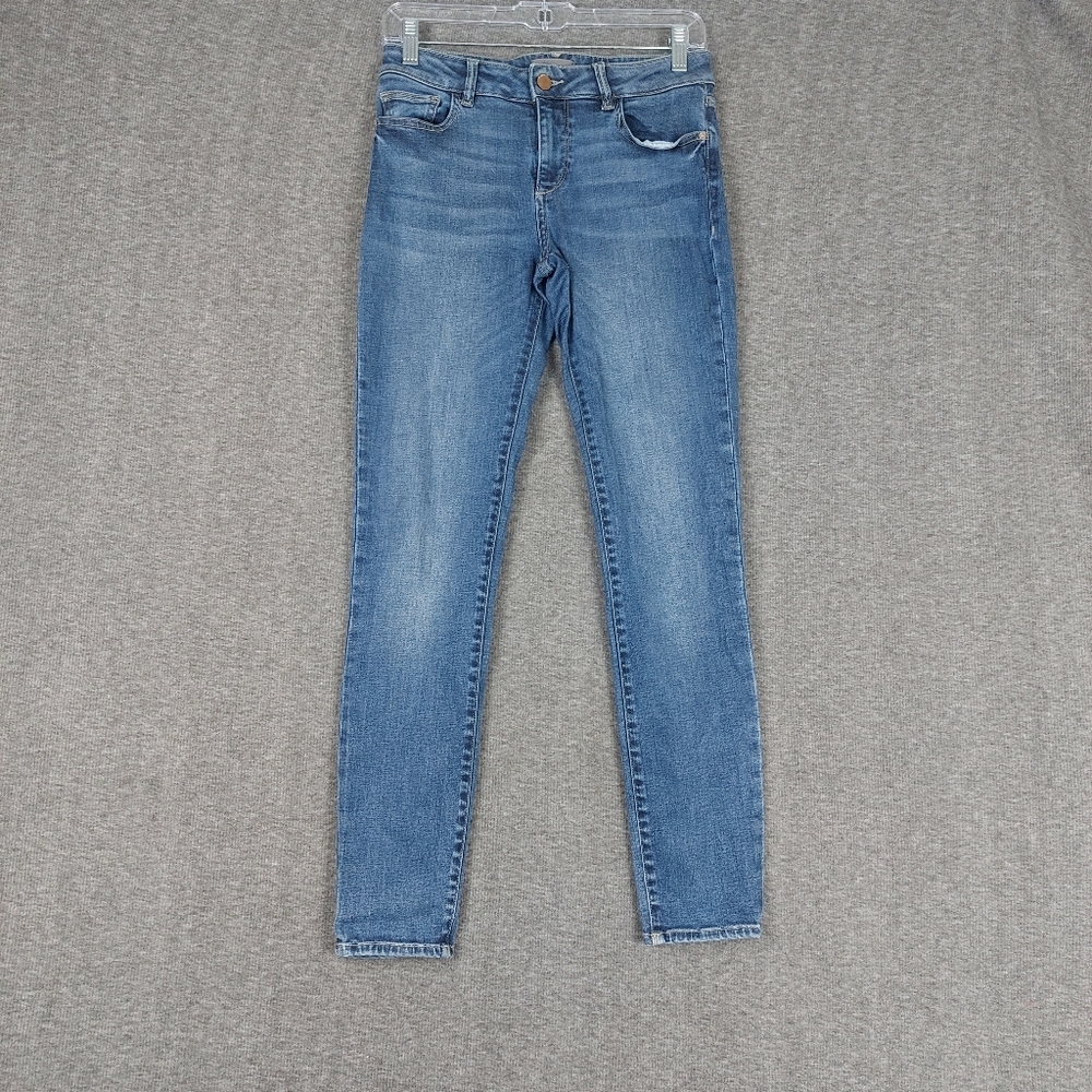 DL1961 WOMENS BLUE JEAN SAMPLE DEVELOPMENT SKINNY MID RISE DENIM PANTS SIZE 26